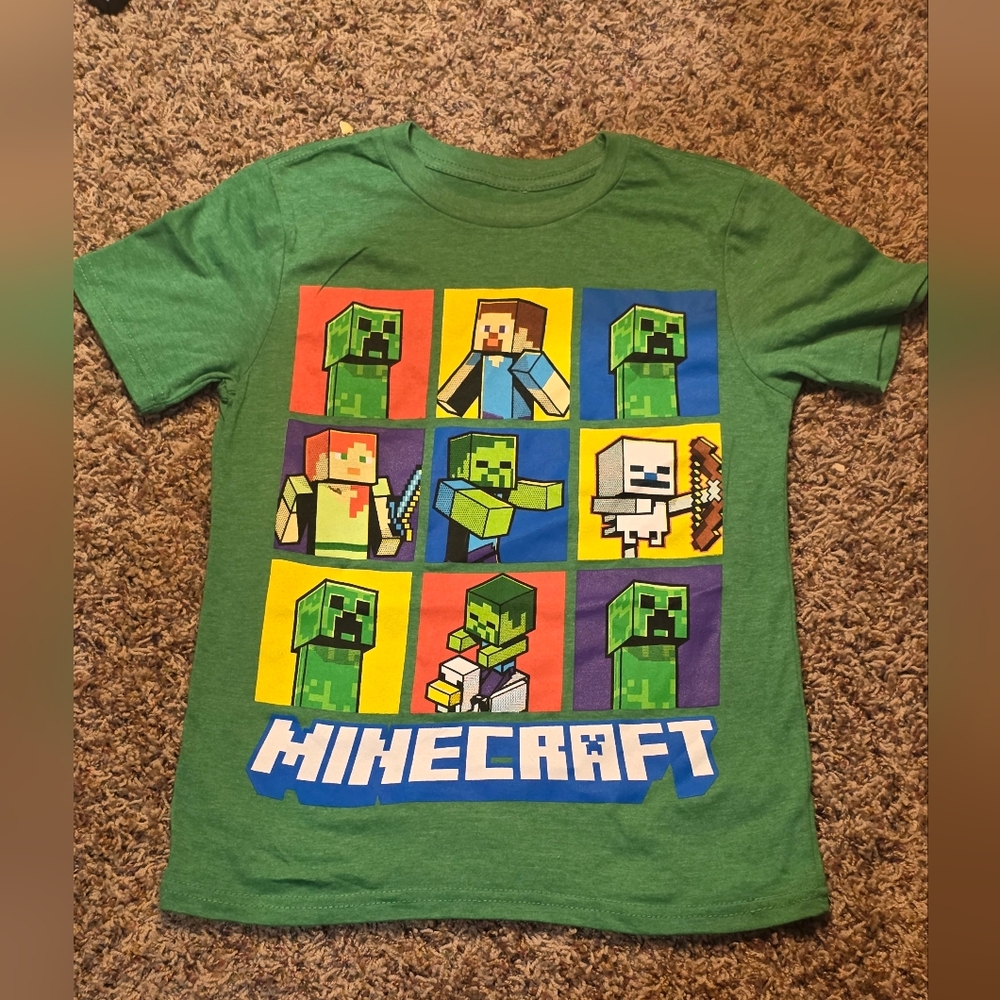 MAD Engine Green Minecraft Kids T-Shirt